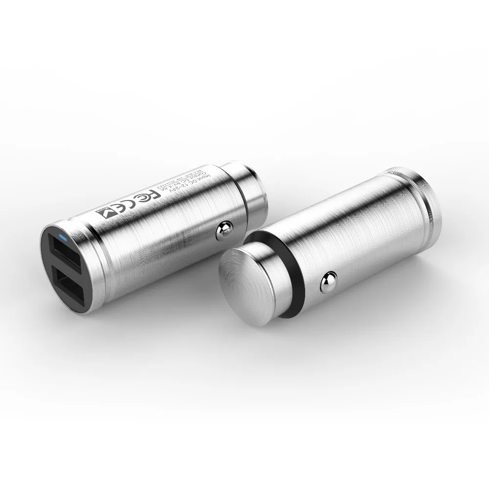 AIXXCO двойной Переходник usb для зарядки в машине 2 usb порта Led 4.8A Смарт автомобильное зарядное устройство для Iphone samsung телефон автомобиля