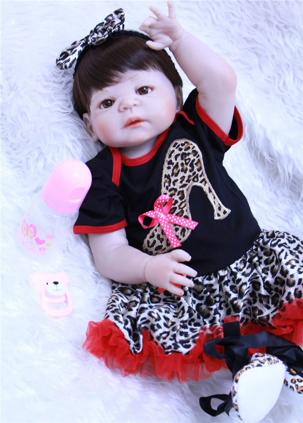

Full Body Silicone Reborn Baby Doll Toys Lifelike NPKCOLLECTION Victoria Baby-Reborn Girls Baby Doll bebe Brinquedos bonecas