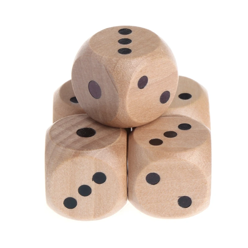 New5pcs 6 односторонней кости маджонг вечерние номер или на круглые Coener Детские игрушки игра yhq