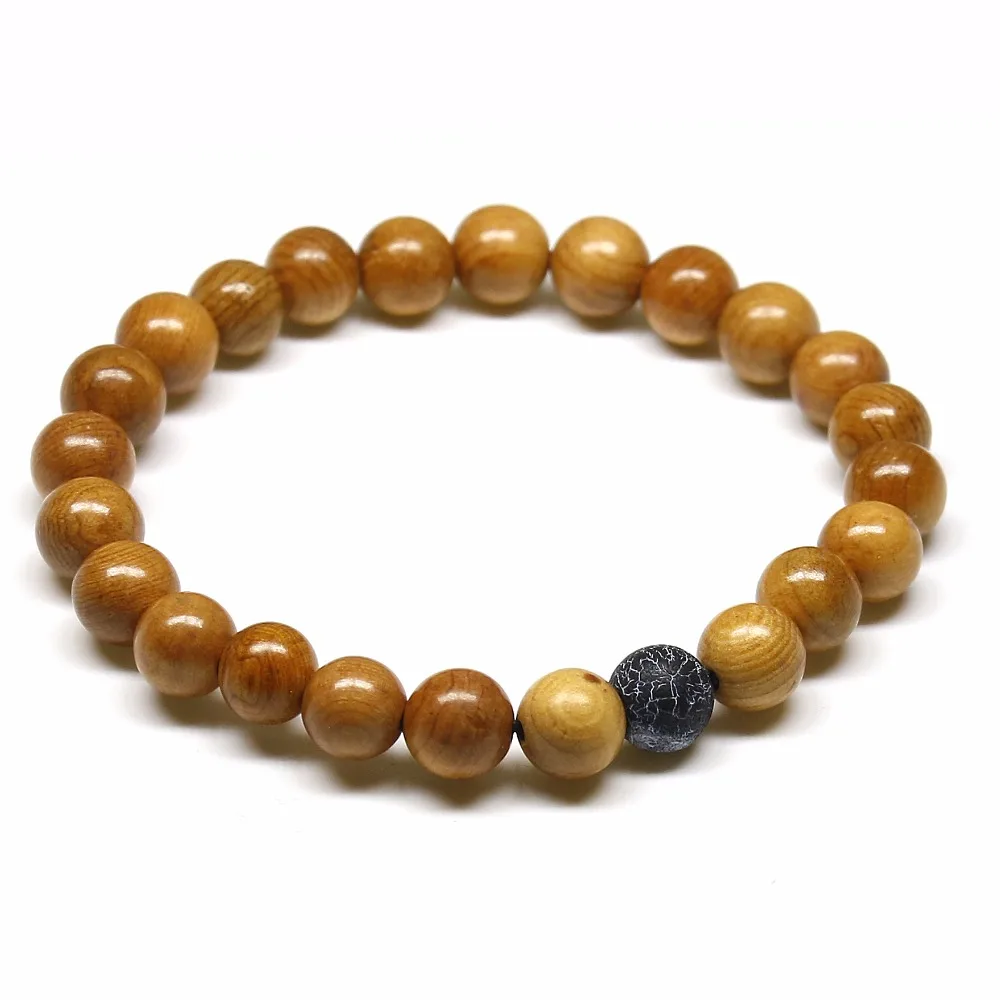 Браслеты из натуральных деревянных бусин тибетские буддистские четки Мала