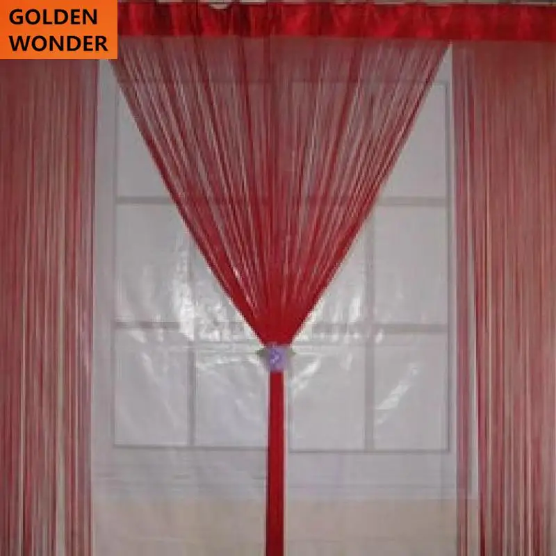 Простая занавеска для окна гостиной 3 м * спальни разных цветов на заказ | Дом и сад