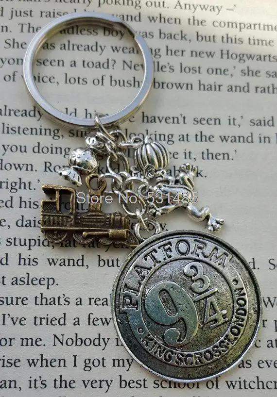 12 шт./лот hp Hogwarts express брелок поезд лягушка suger Шарм брелоки