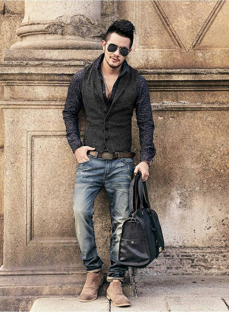 Брендовые мотоциклетные джинсовые байкерские джинсы мужчин Slim Fit Washed Винтаж порванные джинсы для мужчин эластичные джинсовые штаны узкие джинсы мужчин K538