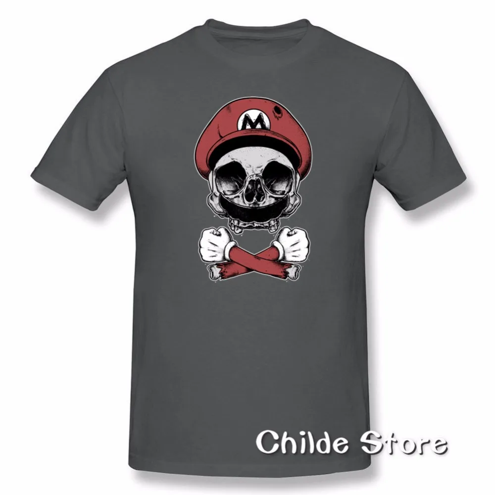 Новый бренд Для мужчин s модная футболка отряд самоубийц-Марио Death Squad печати