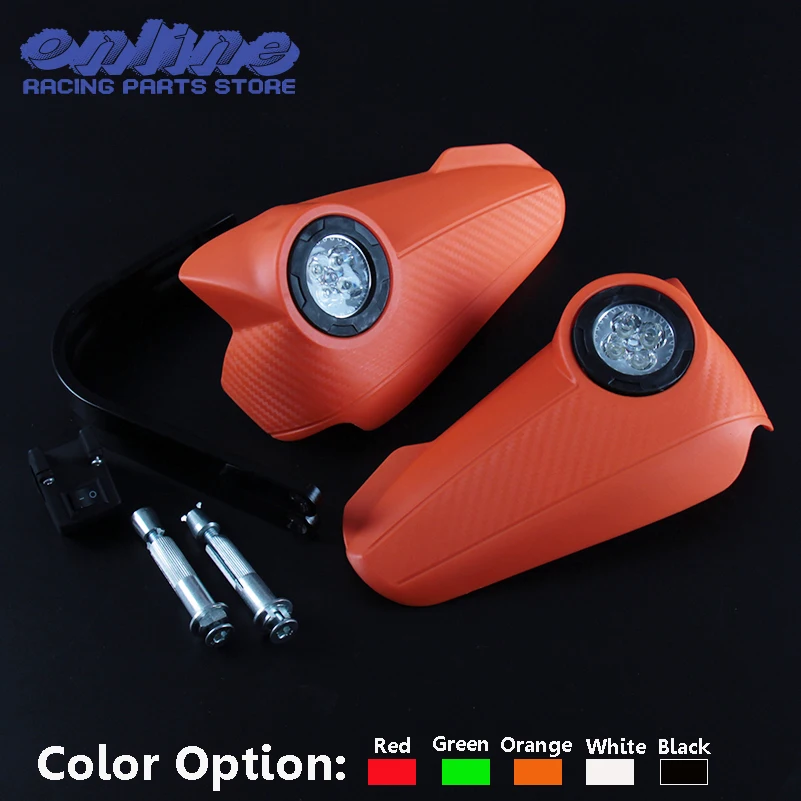 Светодиодные накладки на мотоцикл защита для рук с светильник кой мотоцикла