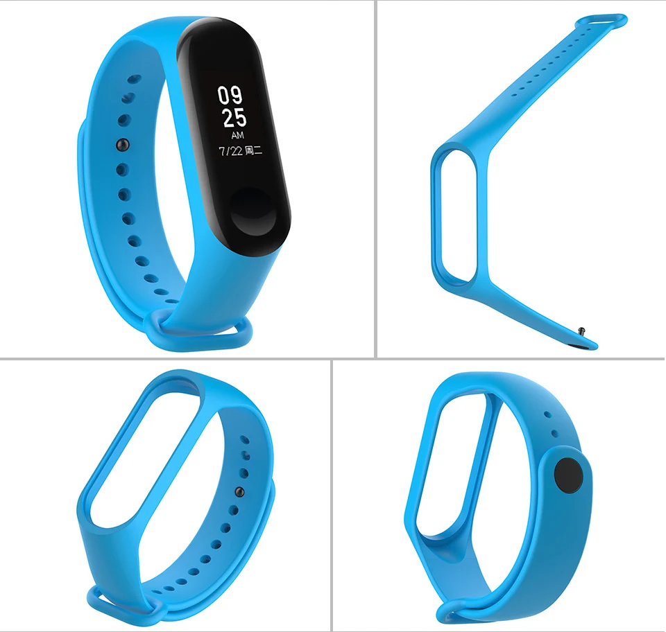 Xiaomi mi ремешок 3 ремешок mi Band 3 сменный смарт-браслет аксессуары для mi band 3 NFC силиконовый браслет Цветной ремешок