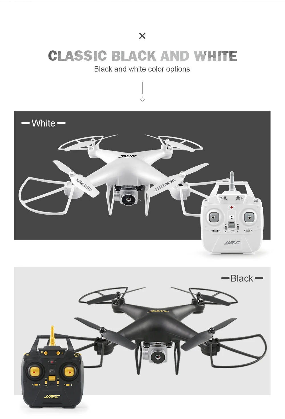 JJRC H68 Радиоуправляемый Дрон с камерой 720P удержание высоты Квадрокоптер Безголовый Радиоуправляемый вертолет Квадрокоптер с камерой 20 минут долгое время полета