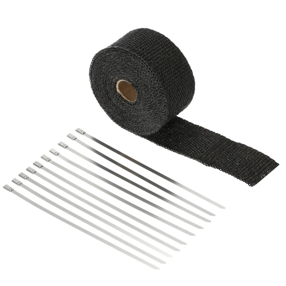 KKmoon обмотка на выхлопную трубу оболочка термостойкая водоотталкивающая труба 10