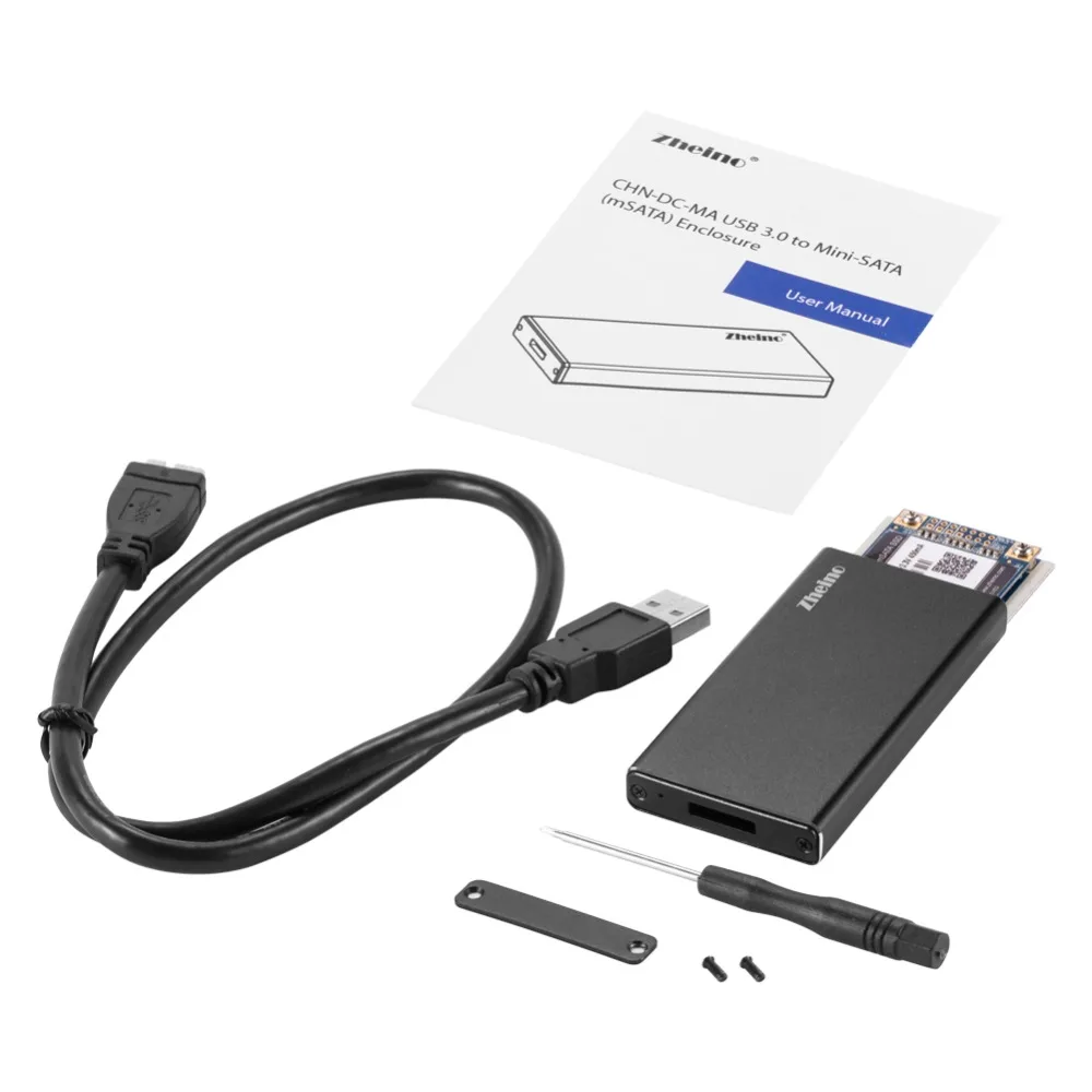 Zheino P3 120 ГБ SSD USB3.0 внешний Алюминий чехол Супер Скорость с MSATA твердотельный
