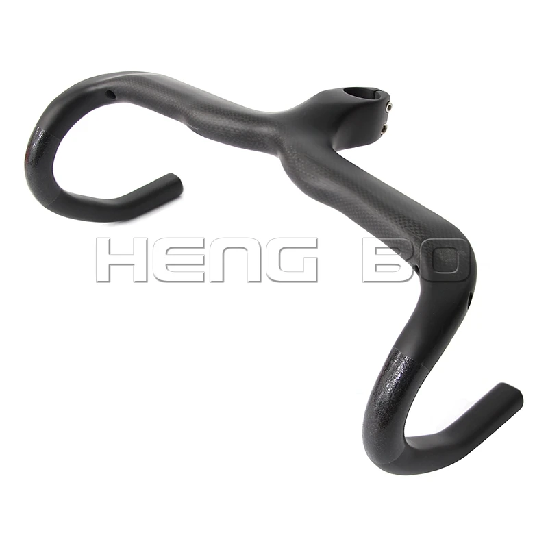 full carbon 3K matt bicycle handlebar Road bike and stem integratived with computer stent holes YT613 |