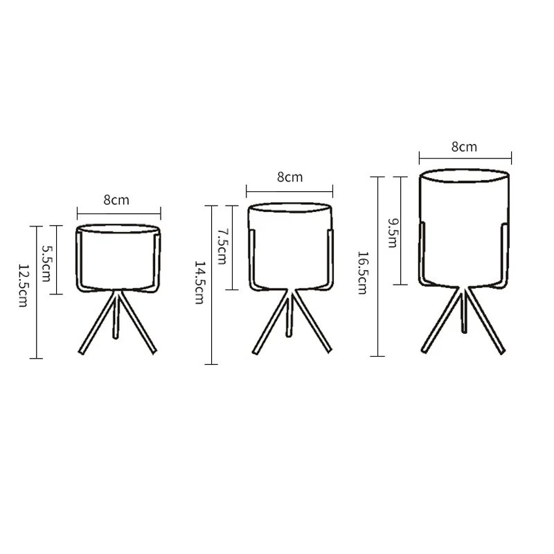 3 шт./компл. керамическая железная ваза бонсай настольный суккулент цветочный