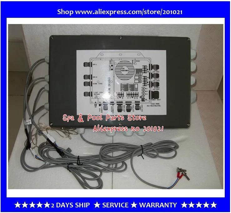 E-think hot tub controller box Pack only KL8-3H with connector for Ethink heater ET-H3000 + 12VAC light | Обустройство дома