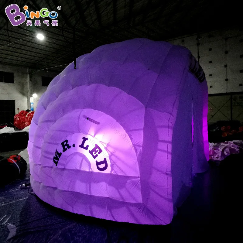 Светодиодное освещение рекламного типа 5 5x4x3 м надувная Игровая палатка igloo для