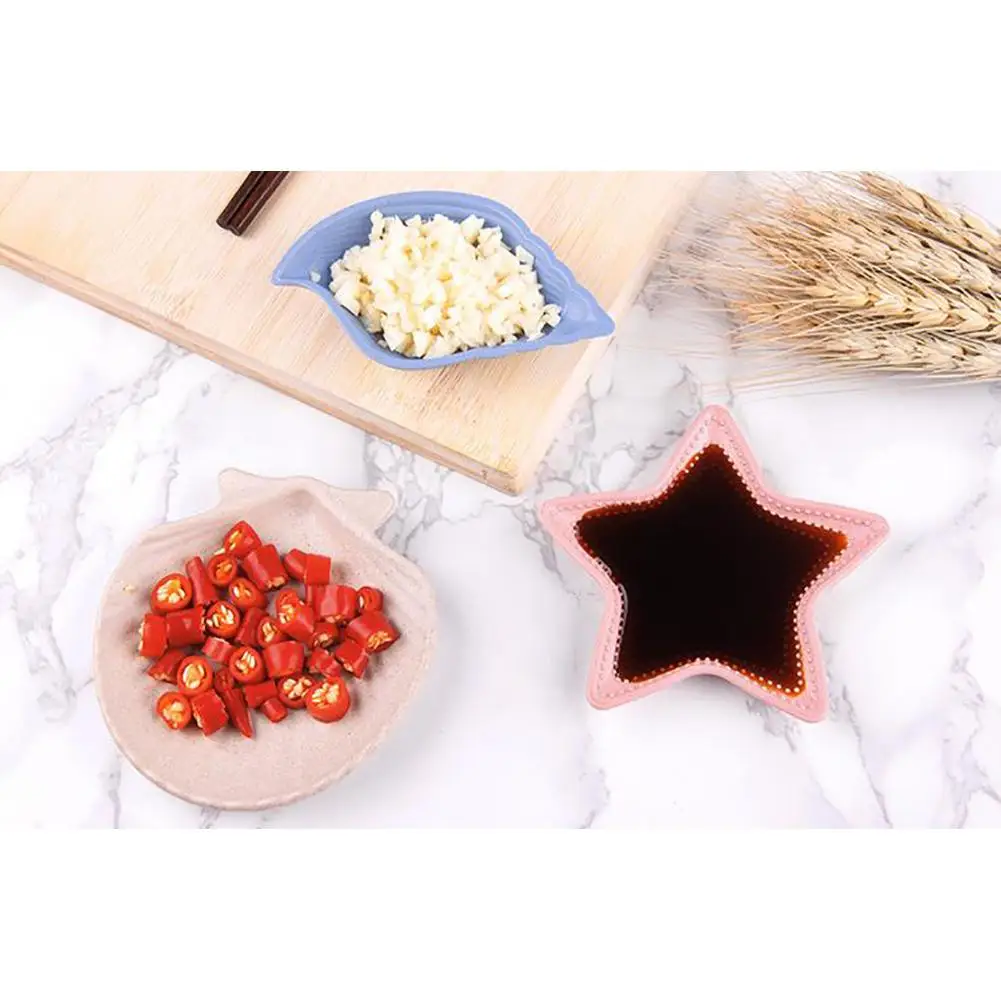 Многофункциональная милая форма пшеничная соломенная тарелка для приправ