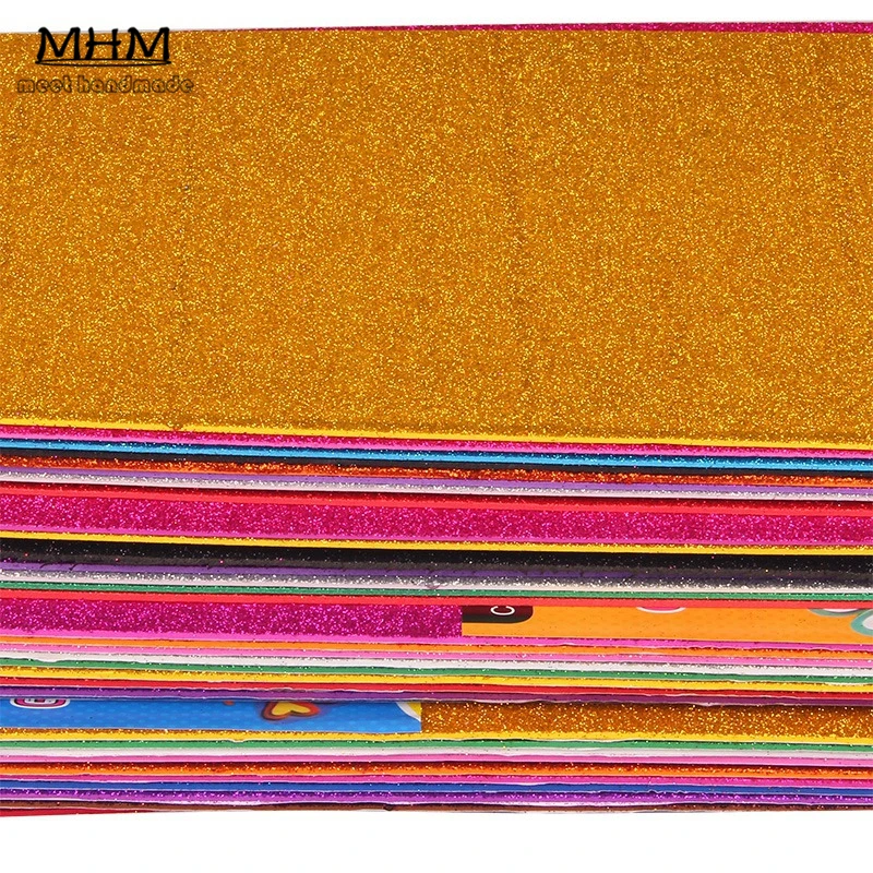 (10 шт./лот) A4 губчатая бумага блестящая золотая фольга ручная работа EVA
