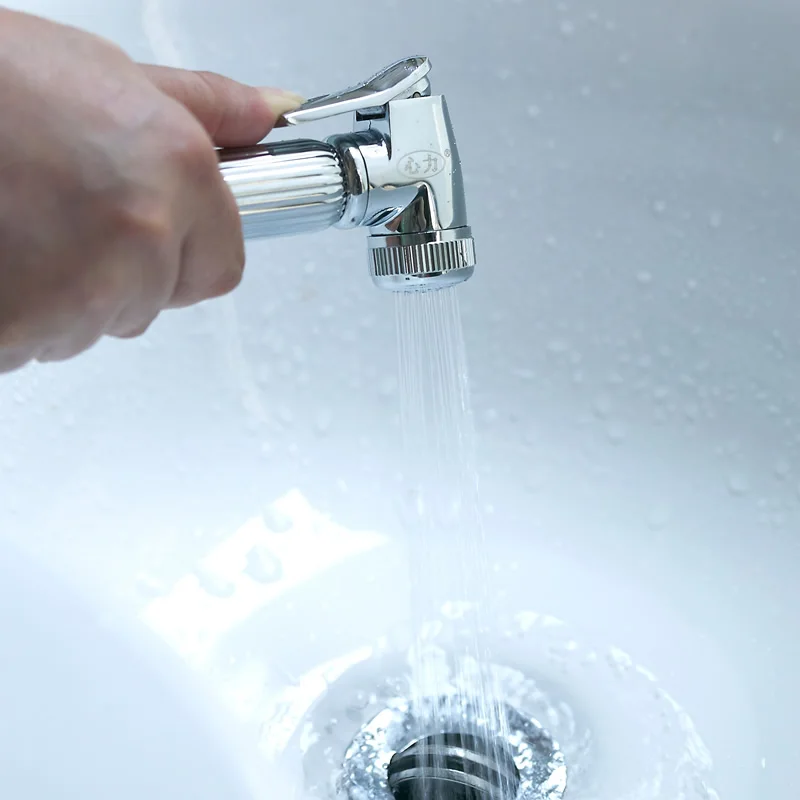 Сердце ванная комната туалет флушер набор биде медный пистолет с supercharging shot gun bidets