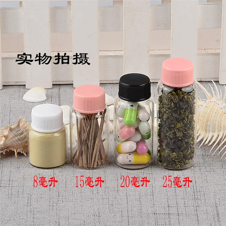 Прозрачные стеклянные флаконы для духов специй с белой/черной/розовой