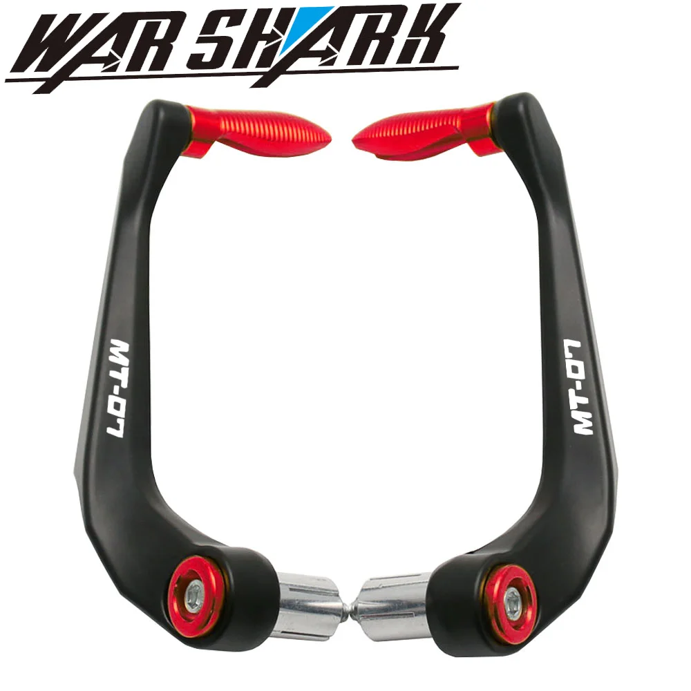 red MT-07 logo Аксессуары для мотоциклов Универсальные рукоятки на руль защита Тормозная система сцепления защита для YAMAHA MT-07 MT07 MT 07 - Цвет: red MT-07 logo