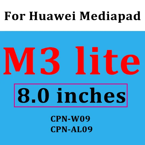 HuaWei M3 8.0 Закаленное стекло для huawei Media pad M3 M5 8,4 8,0 10,1 10,8 дюймов M5 Pro Lite Защитное стекло для планшета MediaPad M3lite M5pro - Цвет: HuaWei M3 8.0