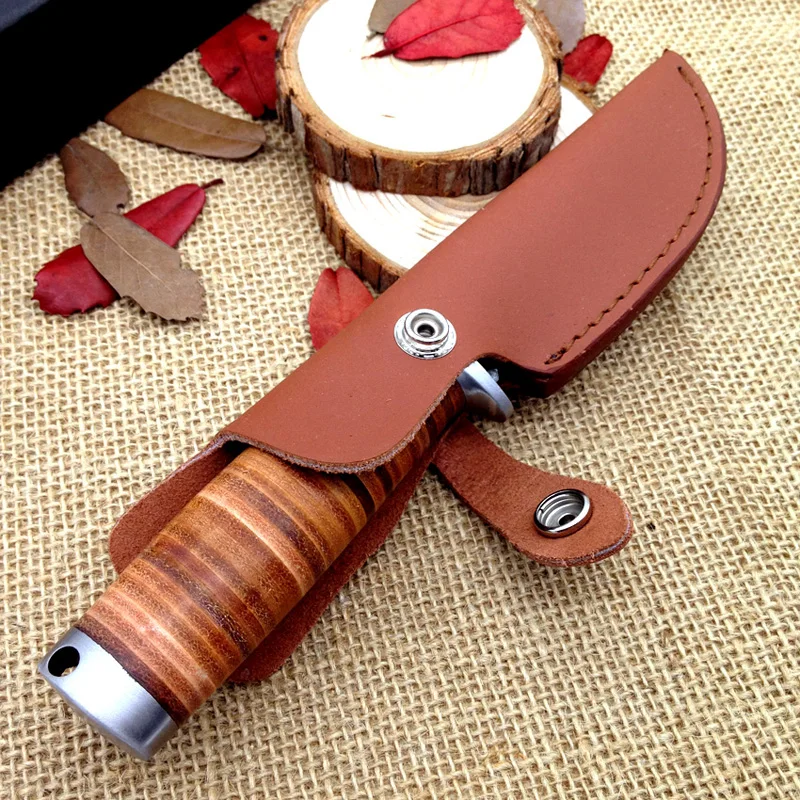 Новый охотничий нож из джунглей Ручная ковка дамасский 58HRC ножи