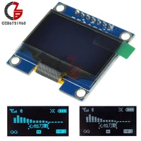 dc 3v 5v 7pin 1 3 spi serial 12864 oled lcd display screen module for arduino r3 51 white blue display