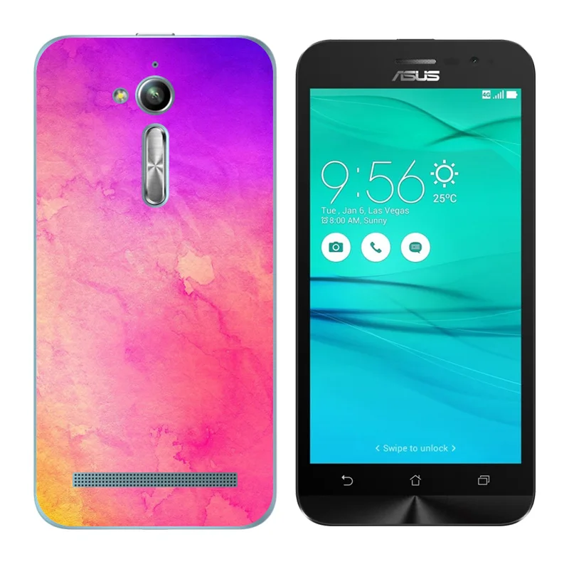Для Asus Zenfone Go ZB500KL ZB500KG Мягкий Чехол zenfone силиконовый чехол с принтом &quotдиск&quot для