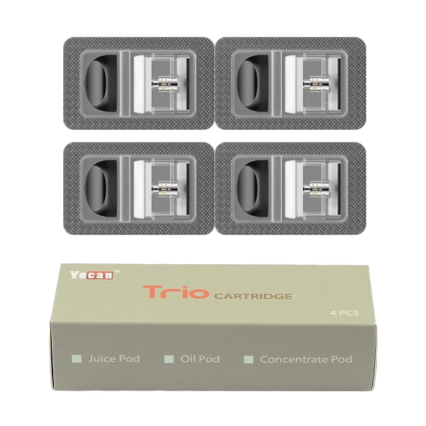 E-juice Pod Yocan Trio 3в1 pod Kit 1,0 мл с аккумулятором 500 мАч электронная сигарета Trio vape ручка с для КБР сок воск испаритель - Цвет: E-juice Pod