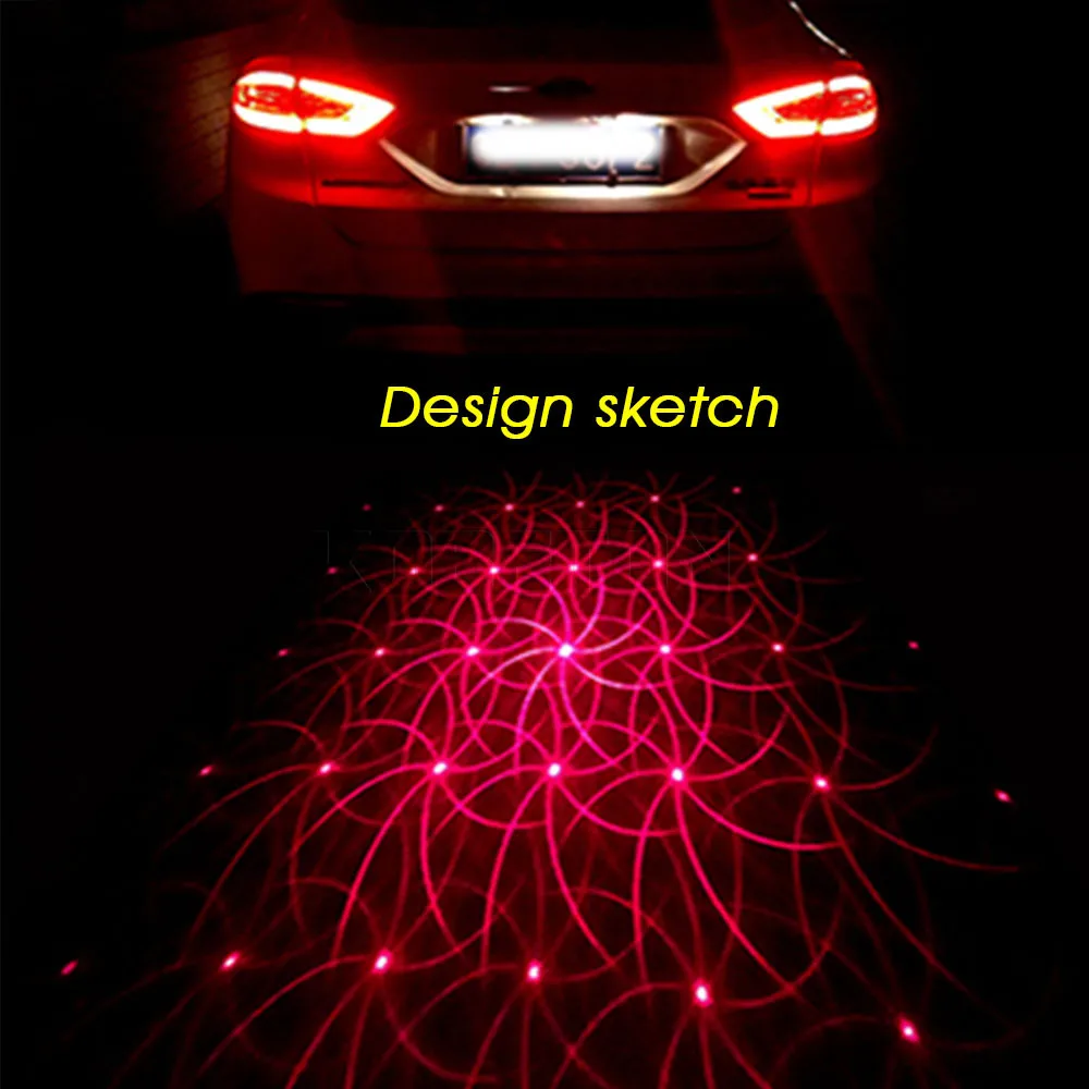 4 принта: анти столкновения задние стоп сигналы противотуманные фары Дневные