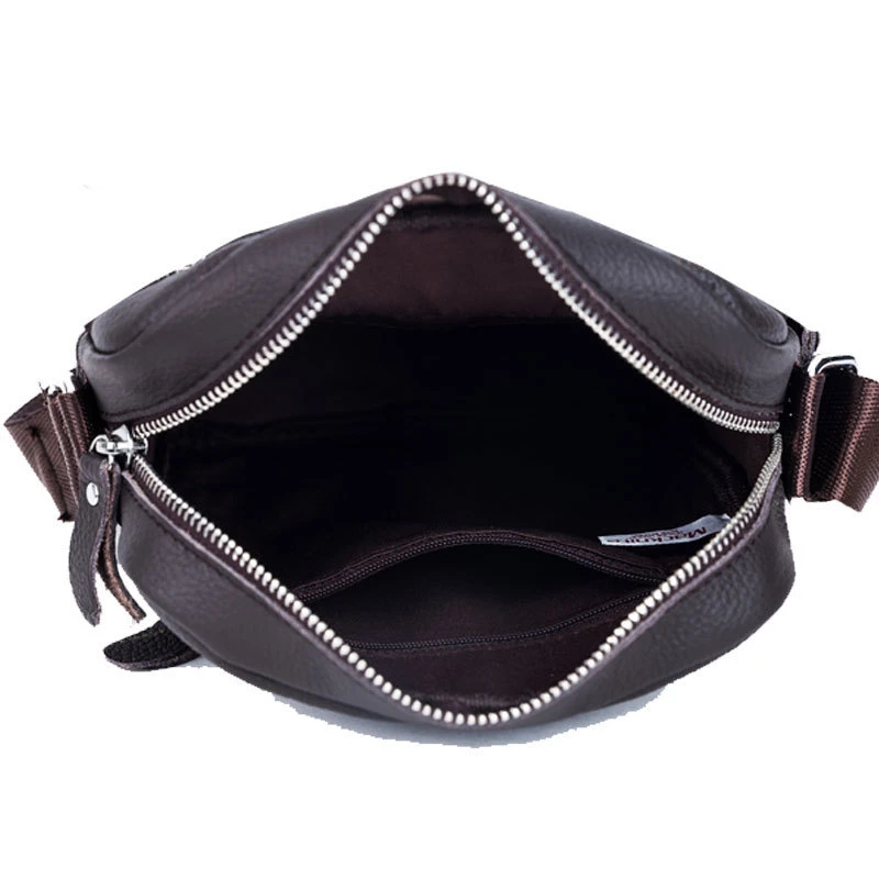 Натуральная кожа Мужская Мода Стиль Casual Crossbody тонкий слинг сумка портфель