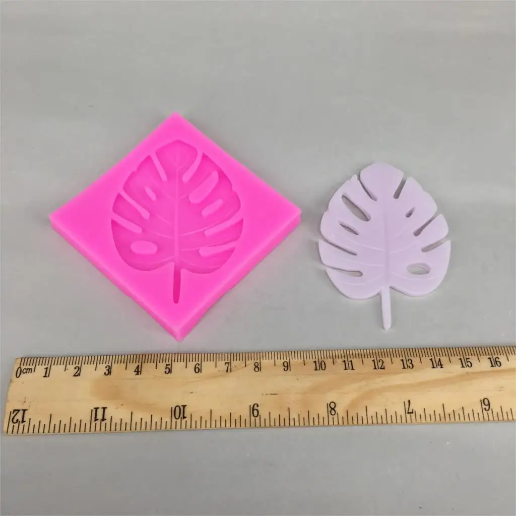 BK1091 3D Дерево формы в виде листьев Sugarcraft оставить силиконовые помадки украшения
