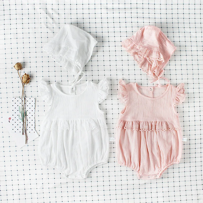 Летние Детские Детский комбинезон для девочки принцессы Playsuit малышей младенцев