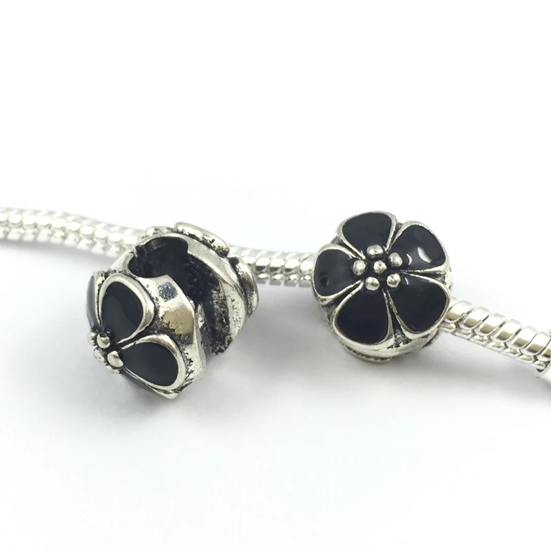 8 цветов Ename flower защитные зажимы фиксаторы Европейские Бусины Подходят для