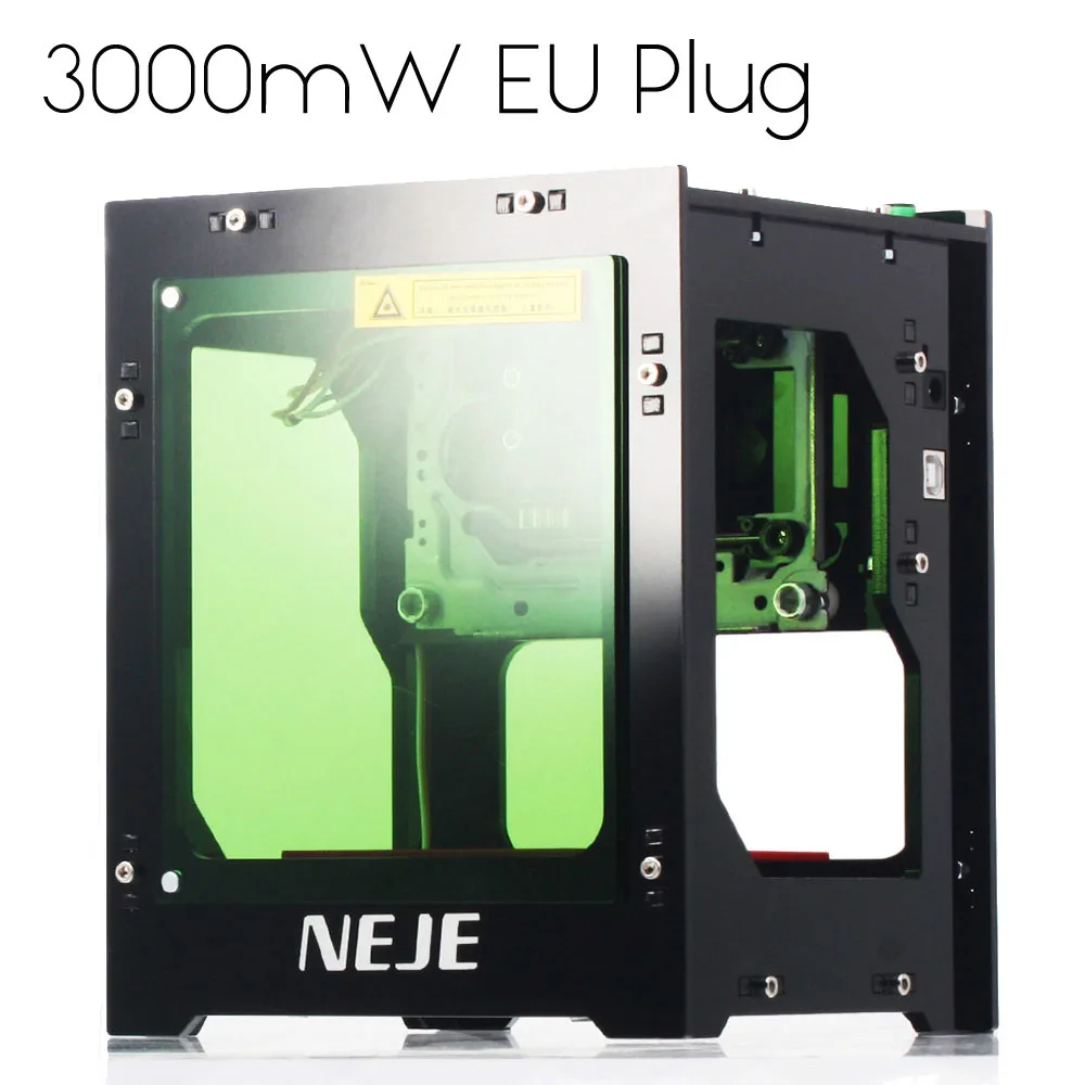 3000MW EU Plug Лазерный гравировальный станок с ЧПУ 1500 МВт/2000 МВт/3000 МВт автоматический DIY принт гравер мини USB гравировальный станок - Цвет: 3000MW EU Plug