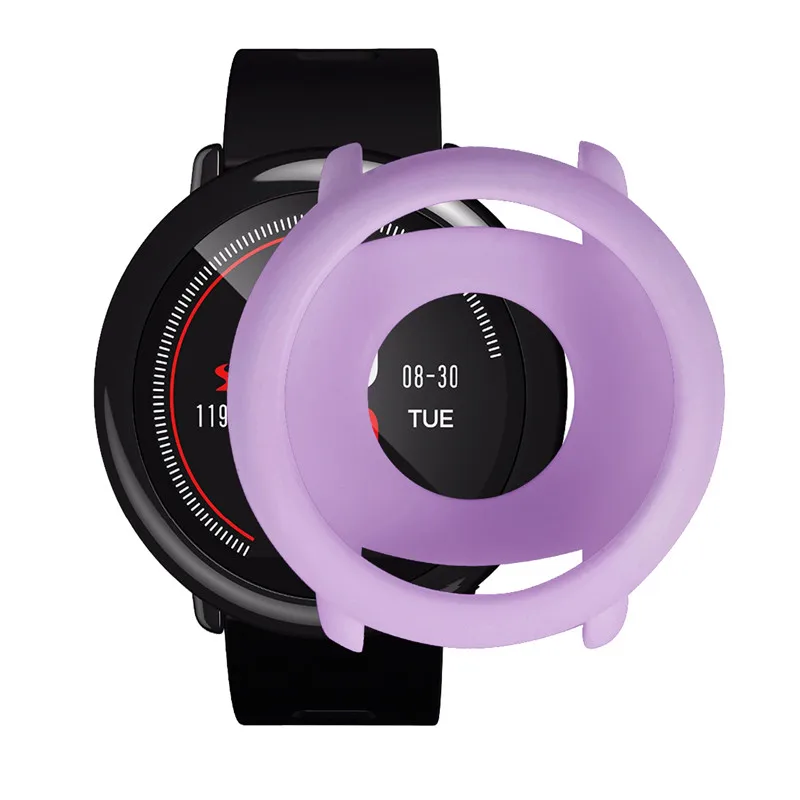 Защитный чехол 2 в 1 для Xiaomi Huami AMAZFIT Pace Band чехлы из ТПУ с ремешком и защитная пленка