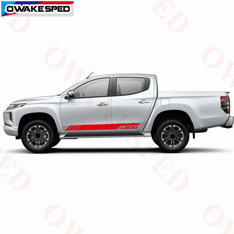 Автомобильная наклейка для Mitsubishi L200 2011-, наружная внедорожная дверь, боковой декор, наклейка s, автомобильные аксессуары для тела, спортивные наклейки