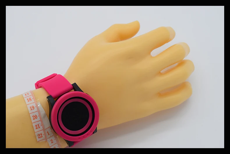 Женские Водонепроницаемые наручные цифровой автоматической красный часы для