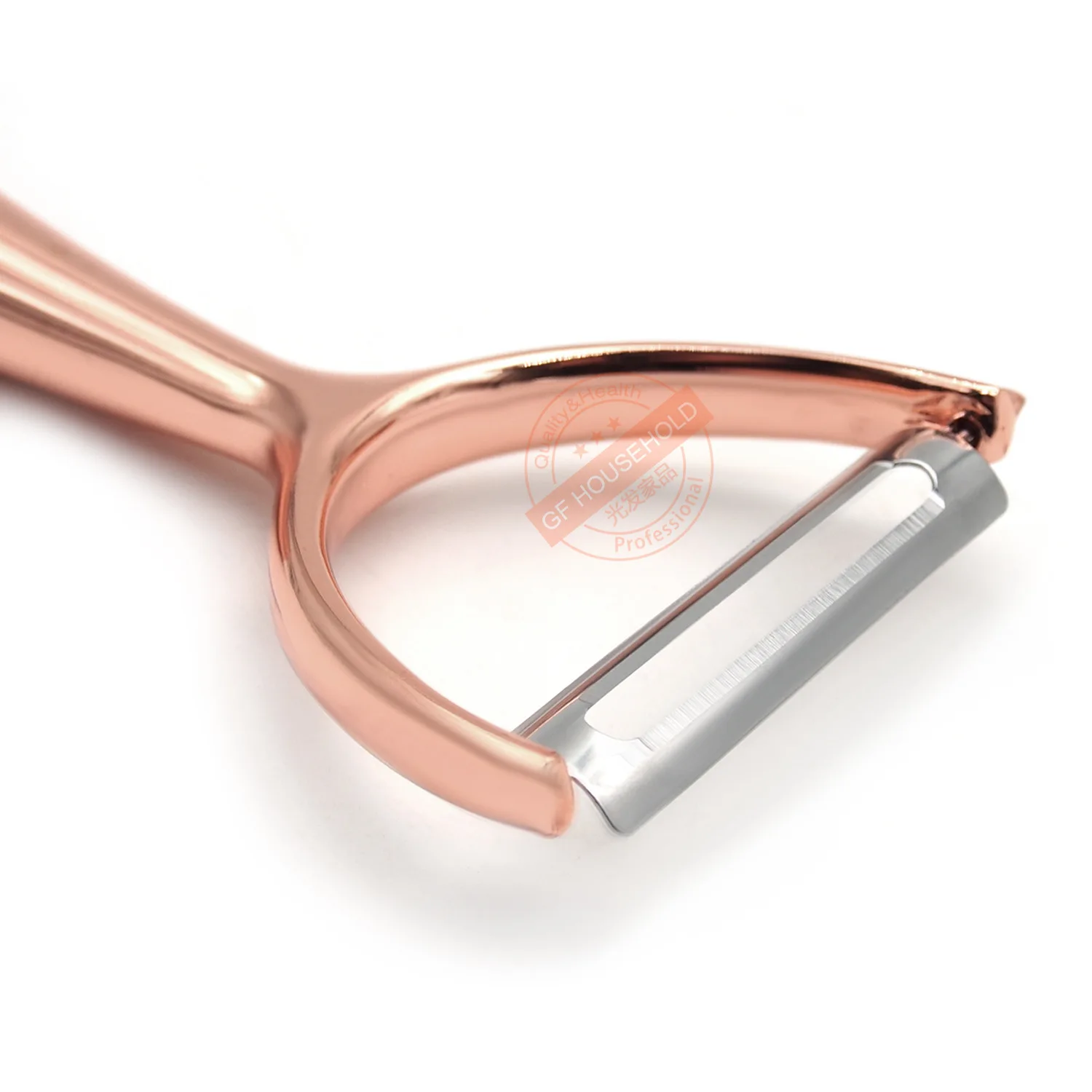 Высококачественная Овощечистка с медным покрытием из цинкового сплава супер