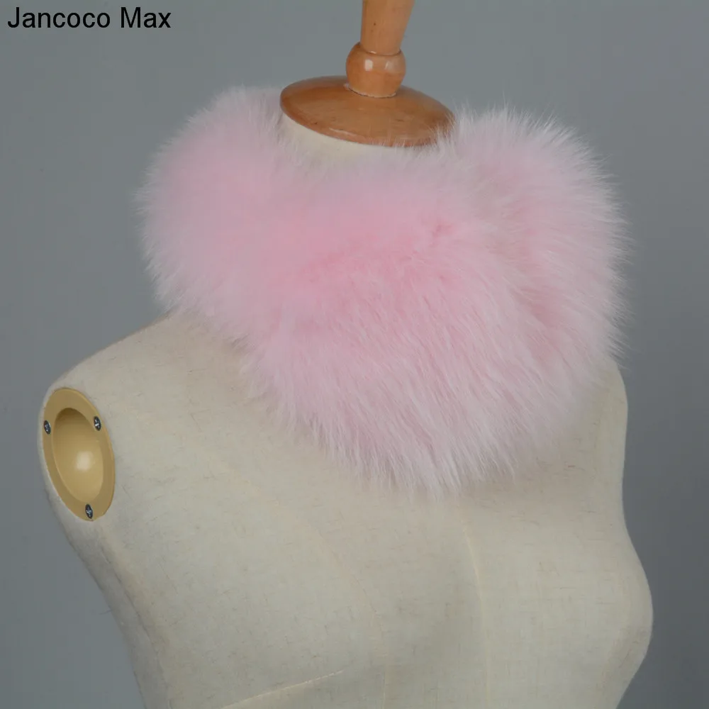 Jancoco Max+ натуральным лисьим мехом Наушники для защиты от холода, шарф, зимний теплый Одежда высшего качества шапки-ушанки Для женщин S7136