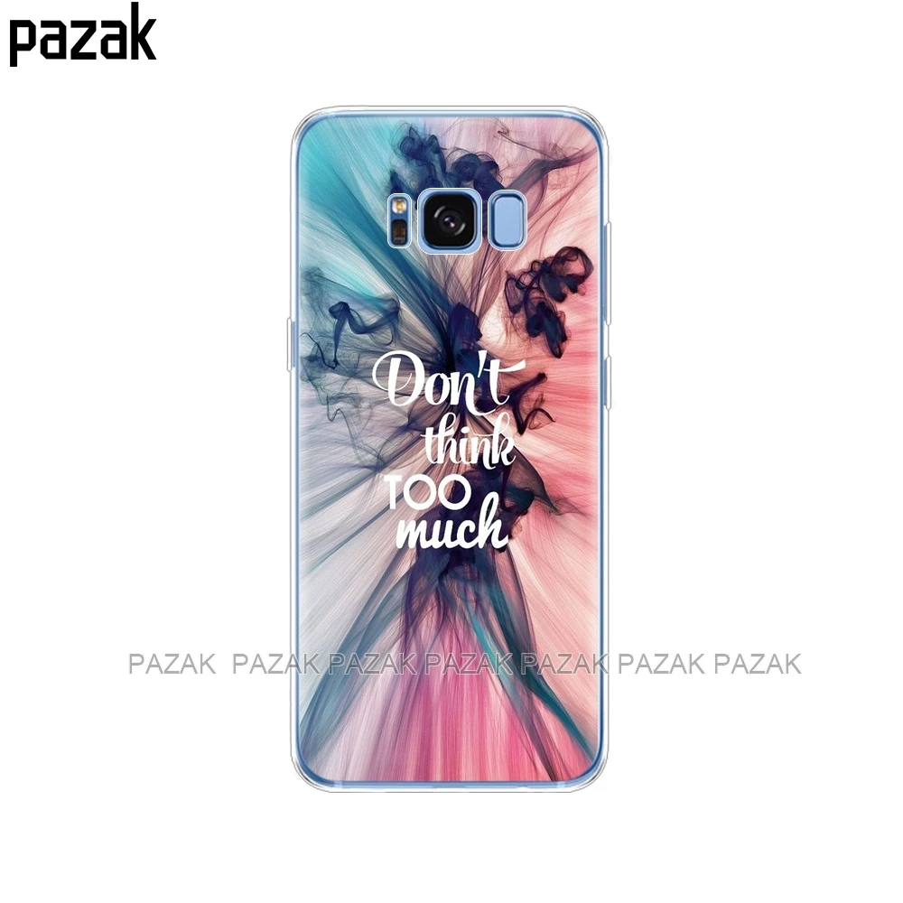 34500 Silicone phone Case For Samsung Galaxy S8 / S8 PLUS Cases Cover For Samsung S8 / S8 plus new fation Phone shell - Цвет: 34500