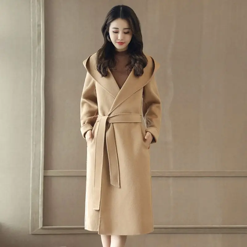 2018 осенне зимние женские куртки из теплой шерсти однотонная верхняя одежда с