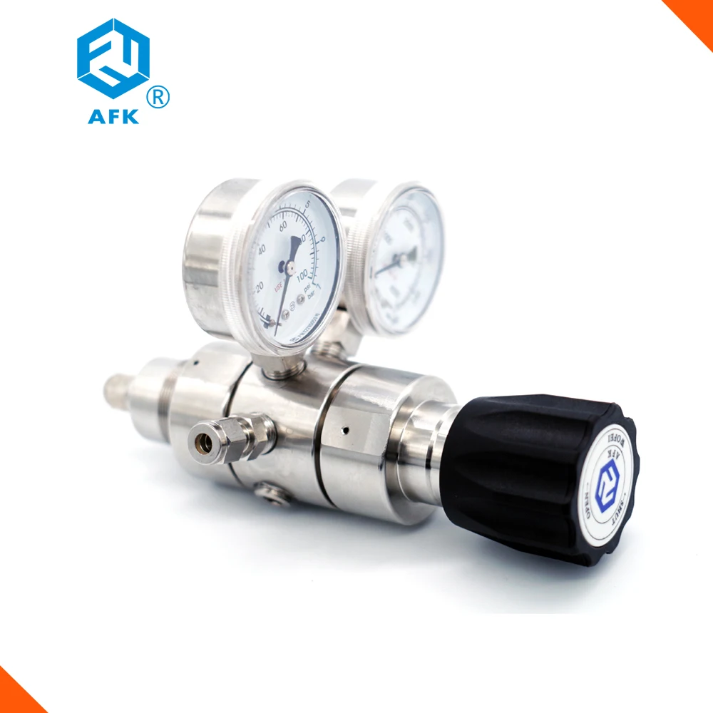 Двойной/двухступенчатый регулятор давления газа азота 1/" NPT