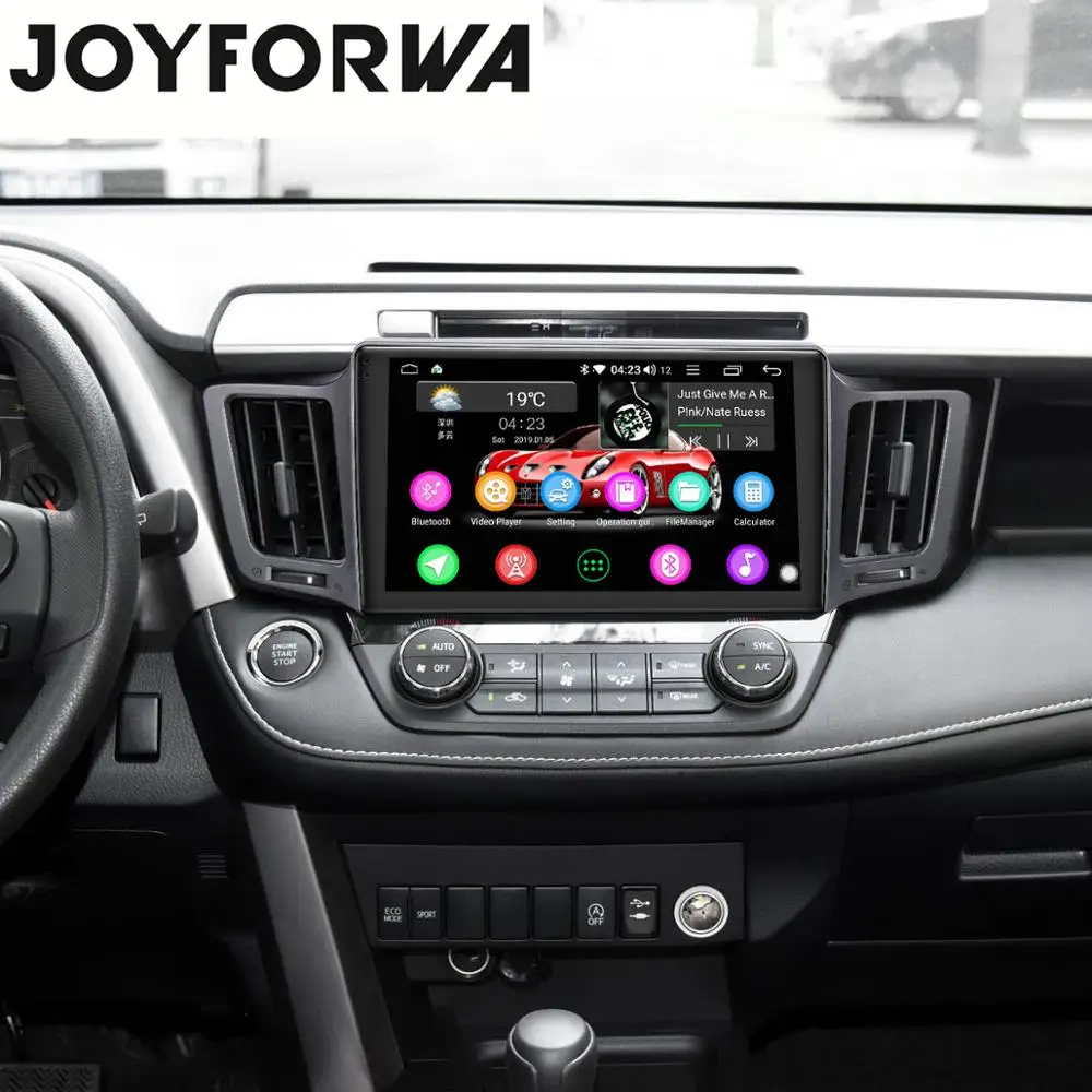 Автомагнитола Carplay для Toyota мультимедийный dvd плеер на Android 10 1 дюйма Din Wi Fi 4G руля RAV4