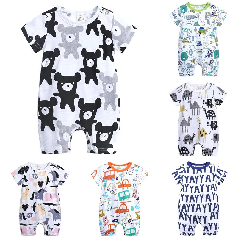 Топ комбинезон для маленьких девочек унисекс Одежда новорожденных 100% хлопок