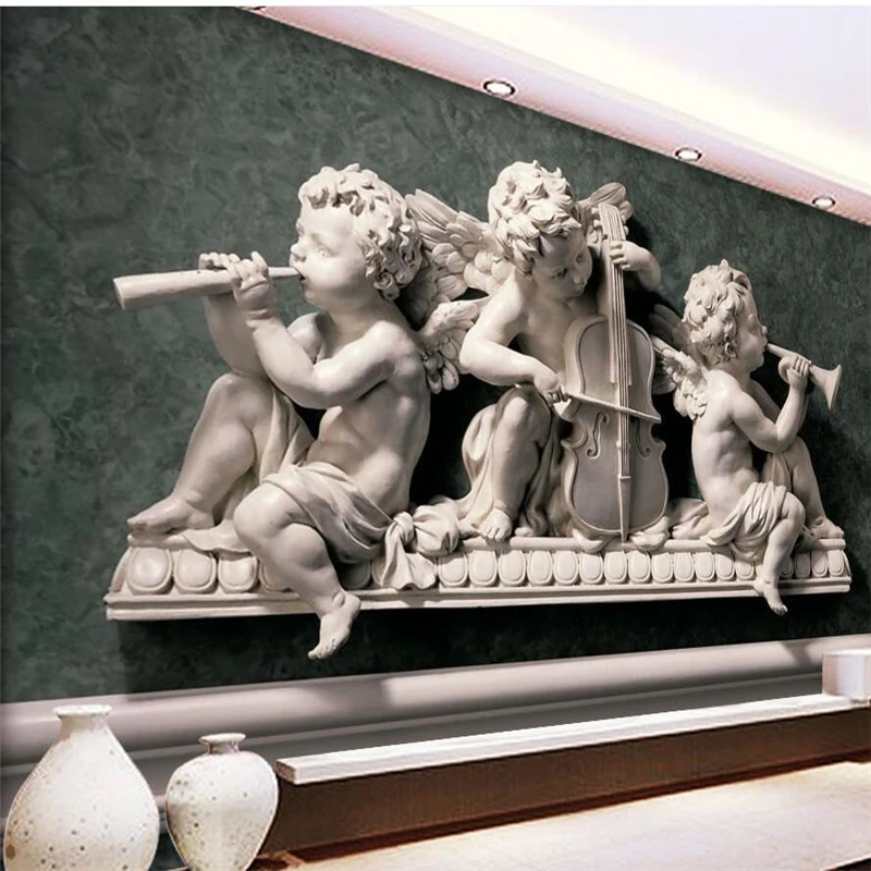 Фотообои beibehang на заказ 3D гипсовые тисненые европейские декоративные обои для