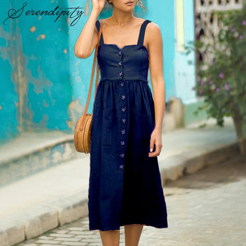 SRDP богемное женское платье большого размера летнее пляжное на бретельках