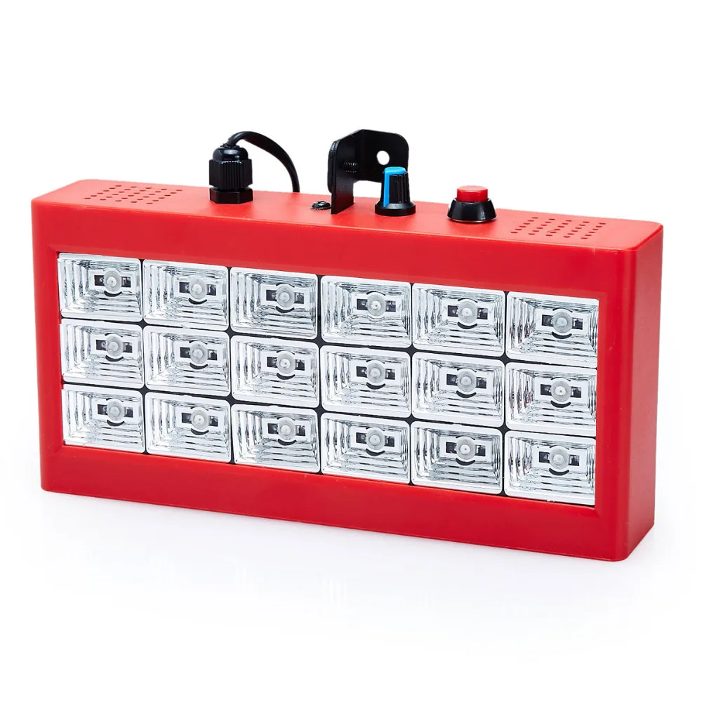 Мини DMX Sound Control 18 RGB LED Disco Party DJ Световое Шоу Строб Лампа Решетка Домашних