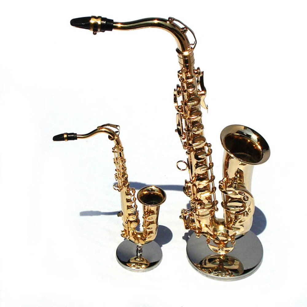 MoonEmbassy Tenor SaxophoneModel Миниатюрный дисплей Модель саксофона реалистичная модель музыкального Любителя подарок на день рождения музыкальный инструмент