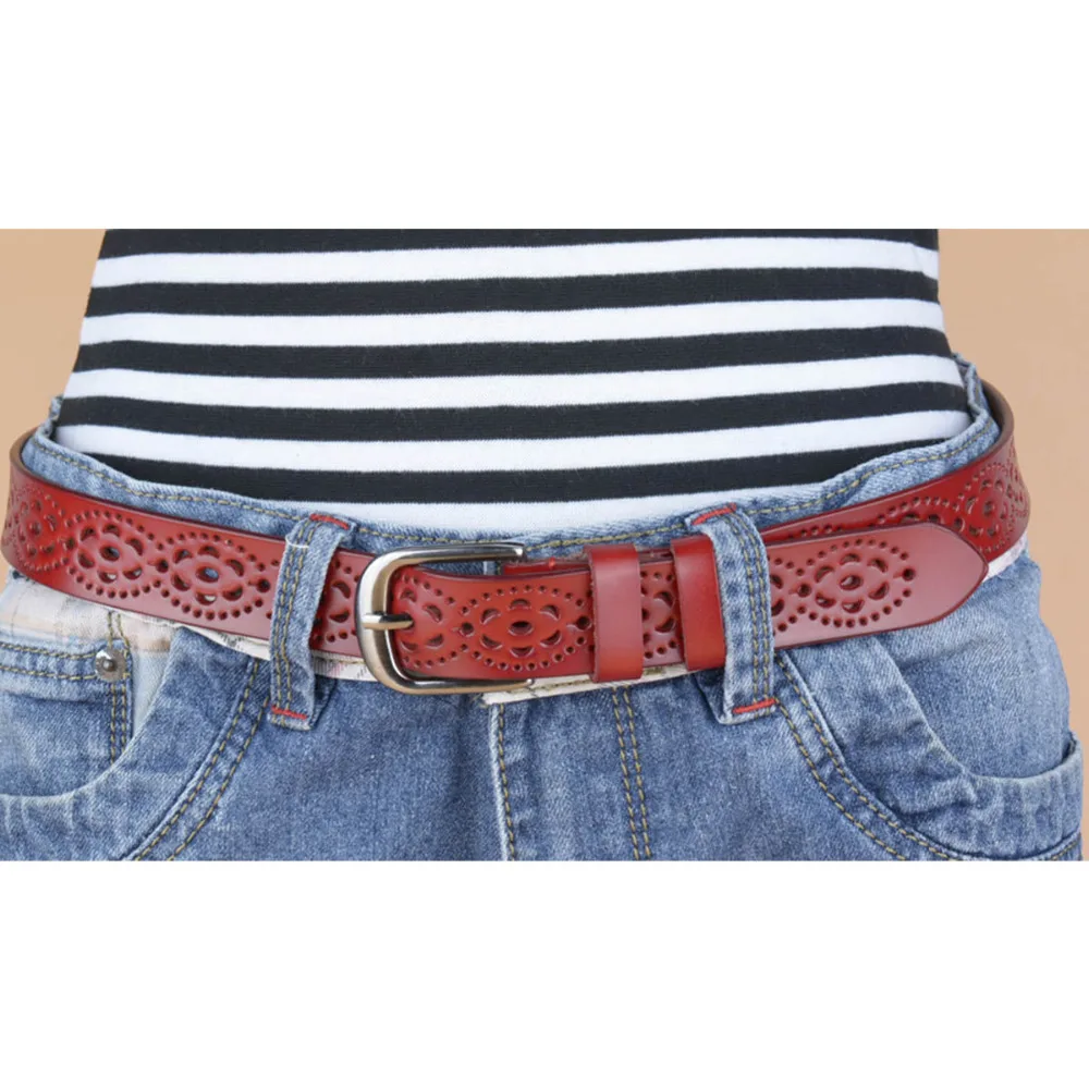 Новинка женский модный широкий ремень из натуральной кожи без сверления