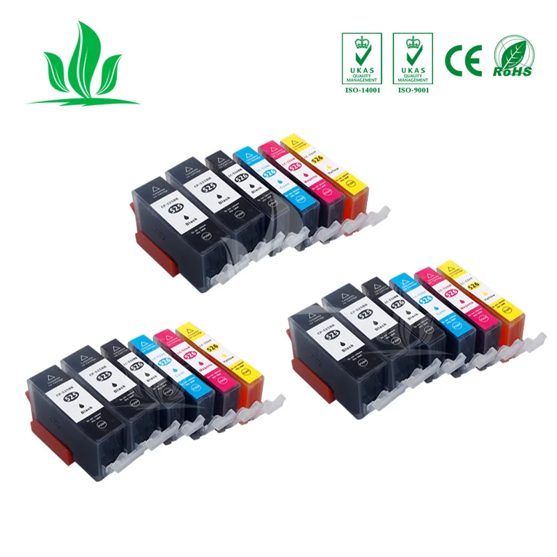 18 шт. 525XL совместимый PGI525 Canon Pixma IP4850 IP4950 MG5150 MG5250 MG5350 MG8150 MX885 чернильный
