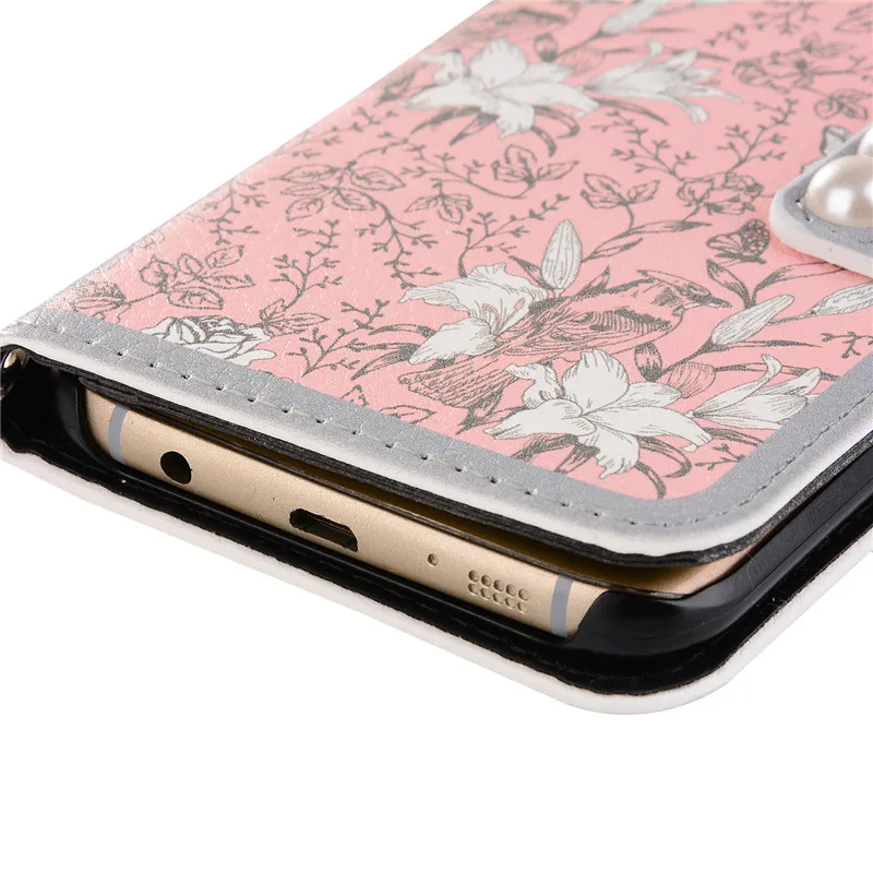 Роскошный кожаный кошелек с розами, флип-чехол для телефона samsung Galaxy S7 Edge S8 S9 S10 Plus S10e Note 8 9, чехол